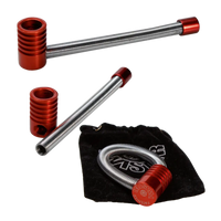Twister Spring Pipe M oranssi taivutettava teräksinen metallipiippu 105 mm - Kaninkolo verkkokauppa
