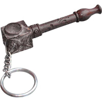 Rosewood Pipe carved avaimenperä 9cm ruusupuinen piippu
