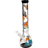 Black Space Ship Flask Bong Ice 41cm musta lasibongi