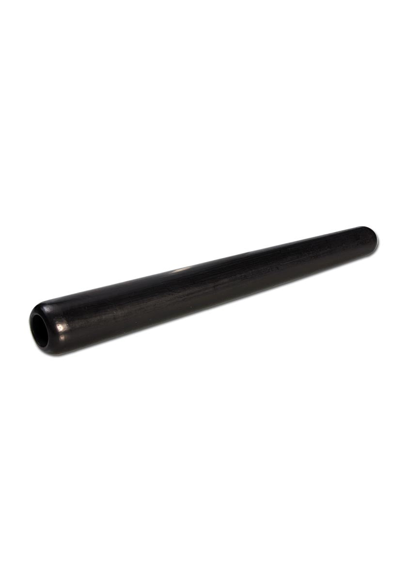 Keraaminen chillum 26cm, pitkä, kapea piippu, perinteinen muotoilu, vaalean sävyinen keramiikka valkoisella taustalla