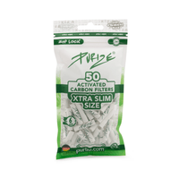 PURIZE® XTRA Slim Size 6mm aktiivihiilisuodattimet 50 kappaleen pussissa