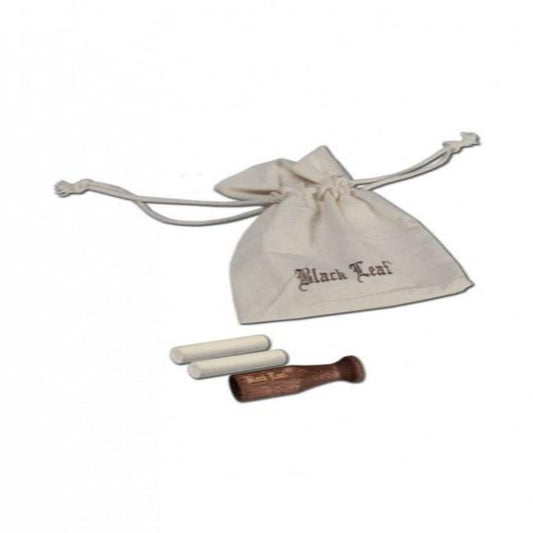 Black Leaf Wooden Tip for 8mm Filter with Bag