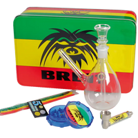 Breit Mini Bong Set with Grinder + Pure Pipe