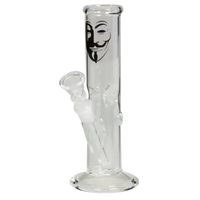 Near Dark Anonymous Cylinder Bong Ice mini lasibongi, sylinteribongi, jääbongi, alle 35cm.