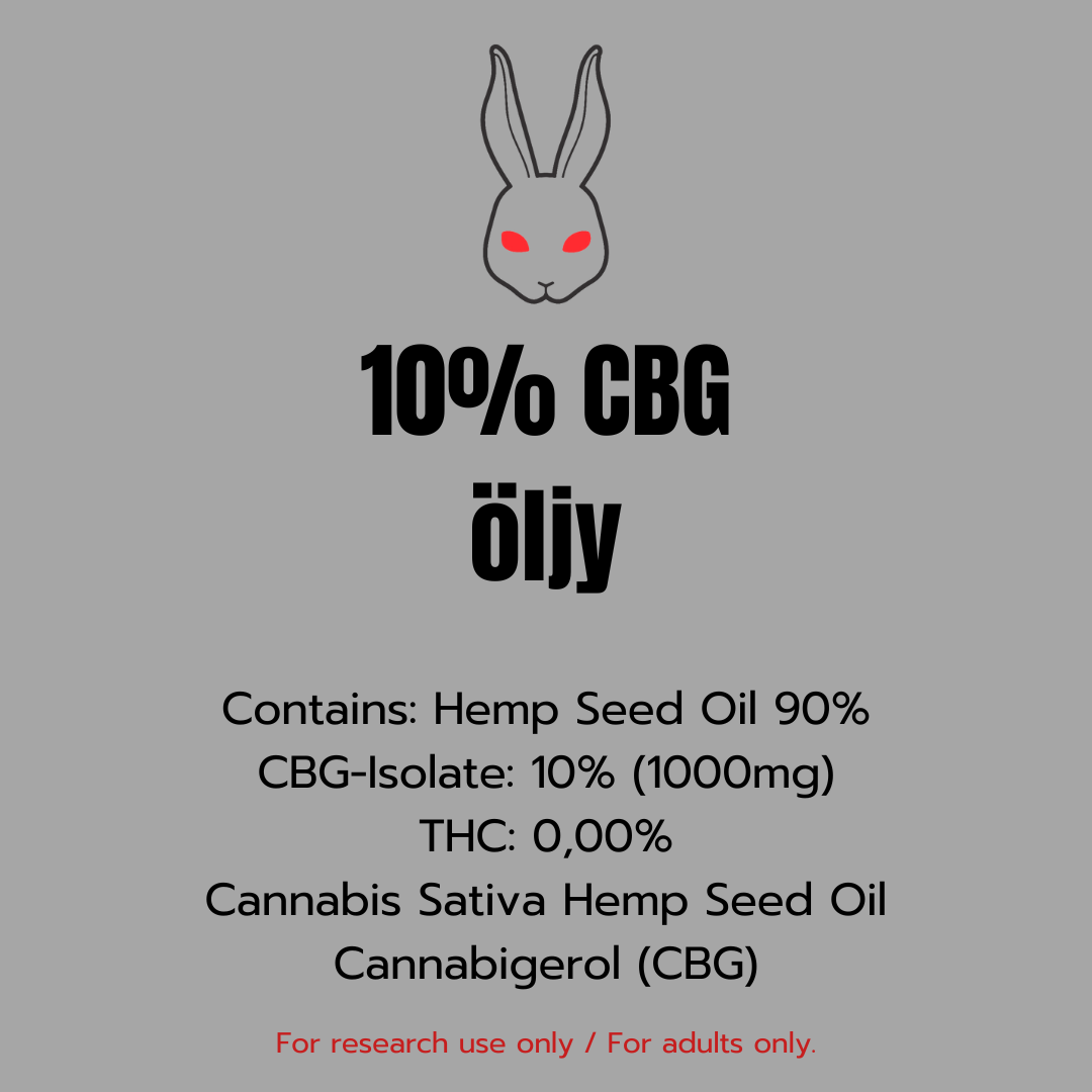 CBG-Öljy 10% THC-free 10ml