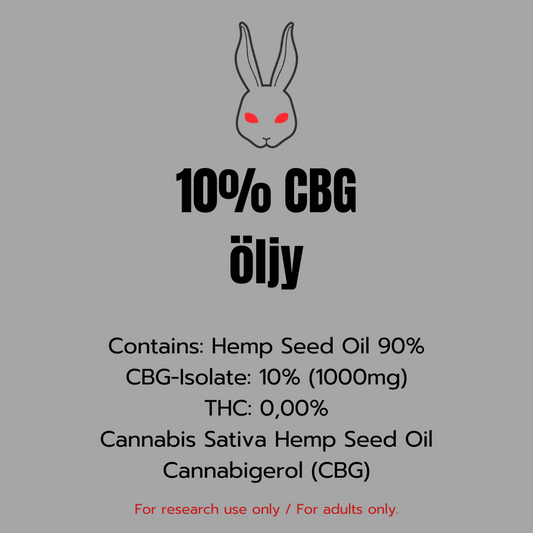 CBG-Öljy 10% THC-free 10ml