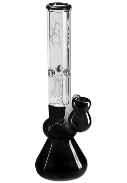 Black Leaf Fly Ice Bong musta jääbongi 4-haaraisella perkolatorilla 40 cm - Kaninkolo verkkokauppa