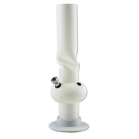 Acrylic Bong White valkoinen akryylivesipiippu 318mm metallichillumilla - Kaninkolo verkkokauppa