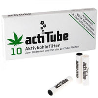 Actitube 10kpl aktiivihiilisuodatin pakkaus 8mm