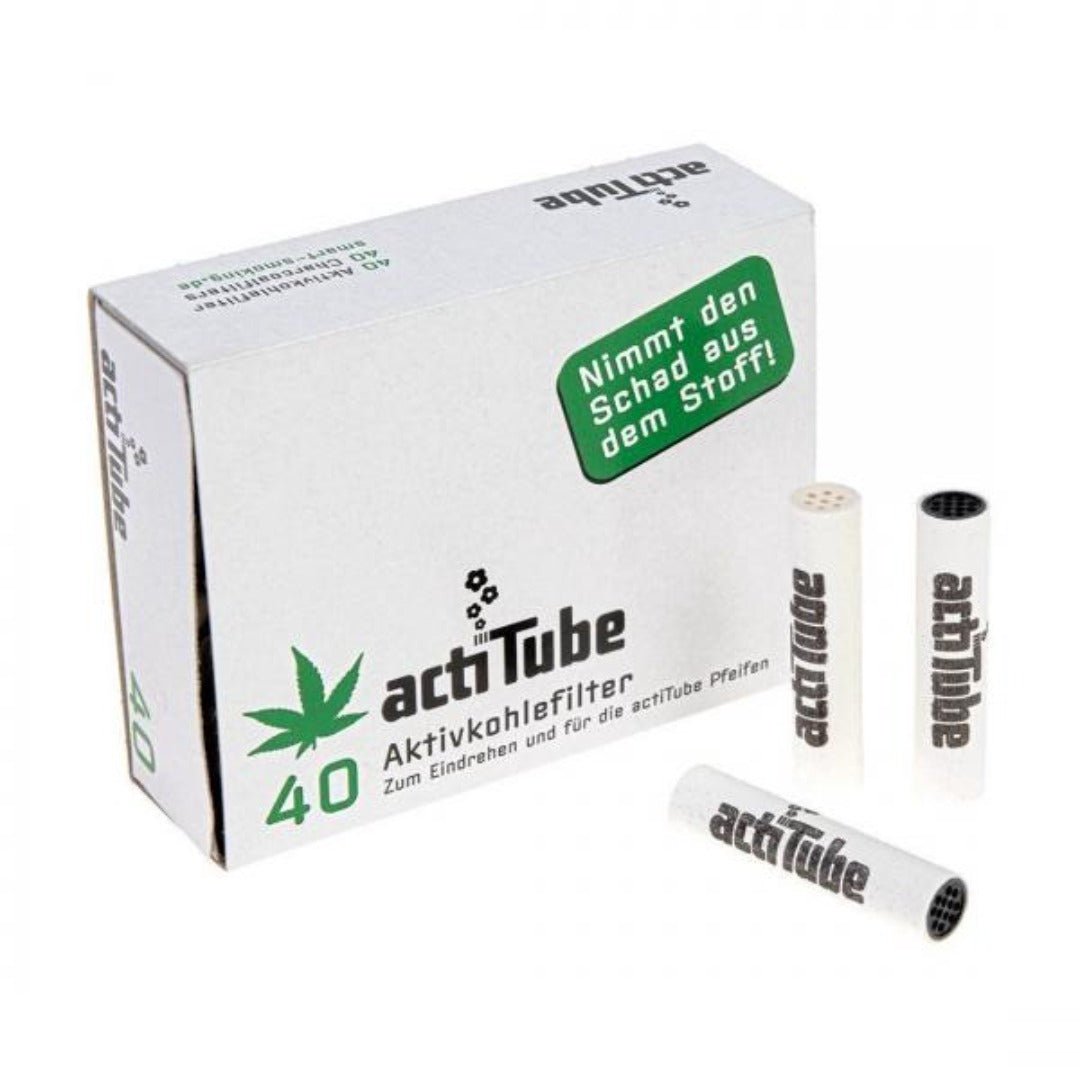 Actitube Regular 8mm aktiivihiilisuodattimet 40 kappaleen pakkaus