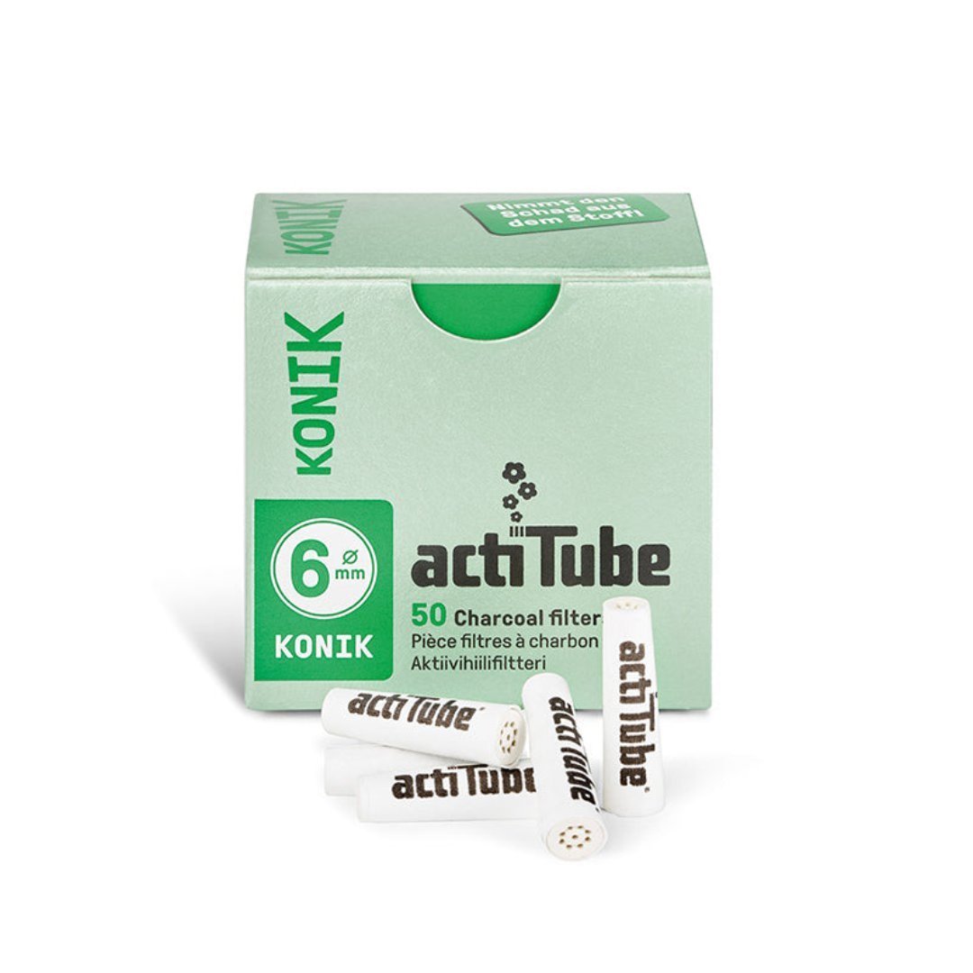 Actitube Konik 50kpl pakkaus ja kartiomaiset suodattimet