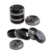 BL Aluminium Grinder 5-osainen hopea musta