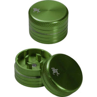 BL Aluminium Grinder Mini 2-part green edestä kuvattuna