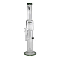 BL Glass Bong Drum + Tree Percolator Vihreä