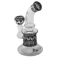 BL Glass Bubbler Black mattamusta lasibubbler