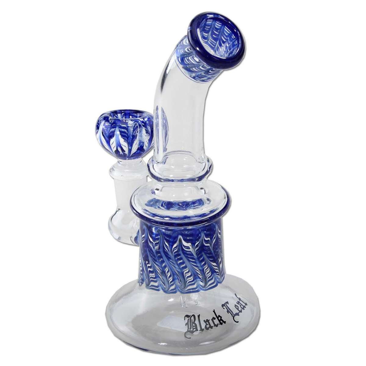 BL Glass Bubbler Blue edestä kuvattuna