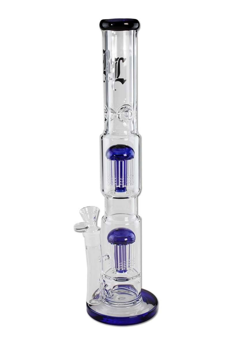 BL Ice Bong 2x 10 – Arm Tree Percolator blue edestä