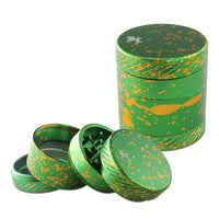 BLACK LEAF Aluminium Grinder CROWN 4 Green neliosainen yrttimylly