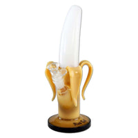 Black Leaf Banane Glass Bong kaareva muotoilu