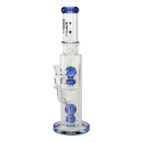 Black Leaf Blue Hour Ice Bong Shower Head Perco lasibongi