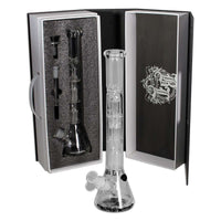 Black Leaf Boxed Bong Multi Level lasibongi ja säilytyslaatikko