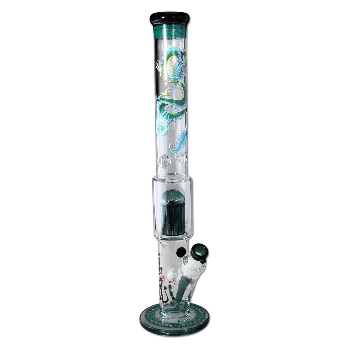 Black Leaf Cylinder Bong 10 – Arm Tree Perc QINGLONG edestä