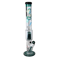Black Leaf Cylinder Bong 10 – Arm Tree Perc QINGLONG edestä