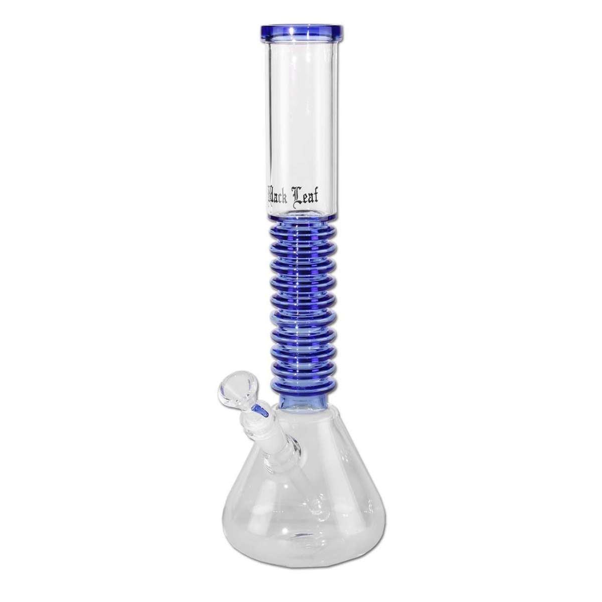 Black Leaf Flask Bong Rings Blue lasibongi