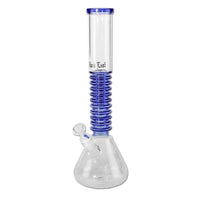 Black Leaf Flask Bong Rings Blue lasibongi