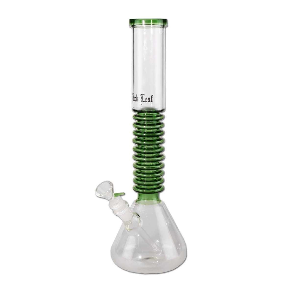 Black Leaf Flask Bong Rings Green lasibongi 32cm