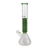 Black Leaf Flask Bong Rings Green lasibongi 32cm
