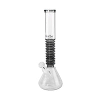 Black Leaf Flask Bong Rings Grey lasibongi