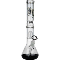 Black Leaf Glass Icebong 4-arm Percolator 40cm kokonaiskuva