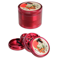 Black Leaf Grinder GEISHA punainen 4-osainen