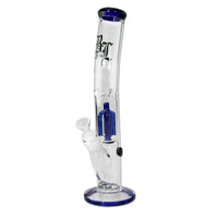 Black Leaf Ice Bong with Percolator Blue 33cm edestä