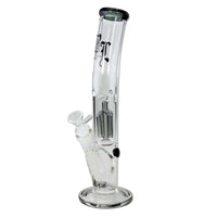 Black Leaf Ice Bong with Percolator Grey lasibongi
