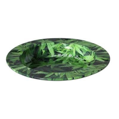 Black Leaf Metal Ash Tray LEAFS metallinen tuhkakuppi