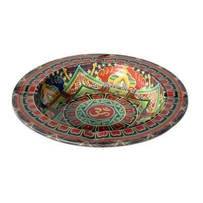 Black Leaf Metal Ash Tray MANDALA tuhkakuppi