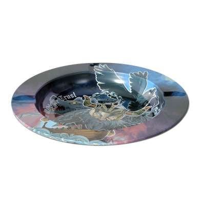 Black Leaf Metal Ash Tray VALHALLA metallinen tuhkakuppi