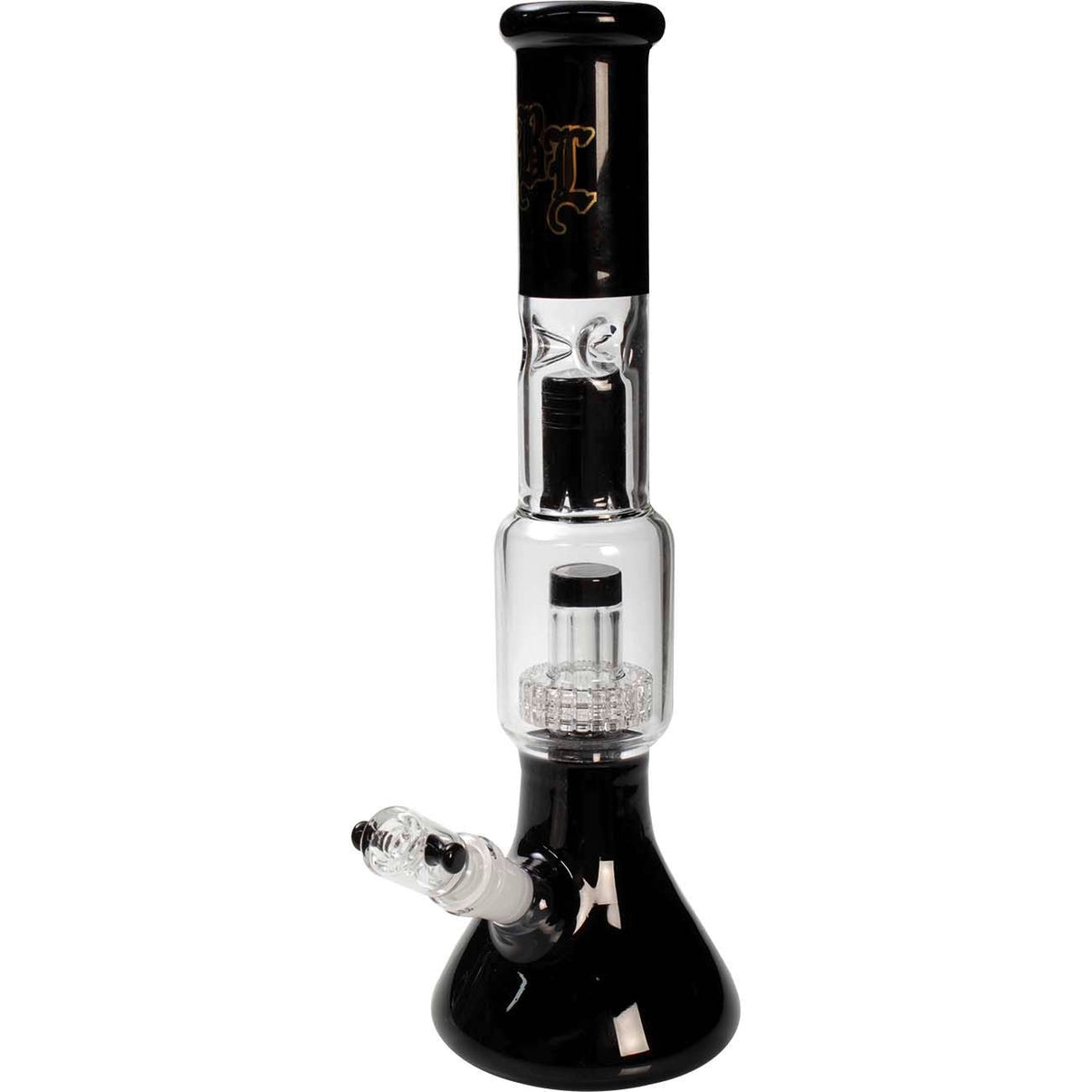 Black Leaf Multi-Level Bong mustilla yksityiskohdilla