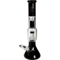 Black Leaf Multi-Level Bong mustilla yksityiskohdilla