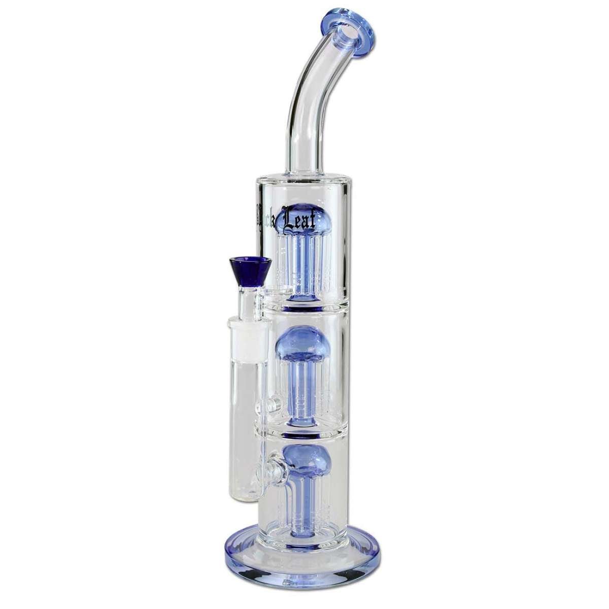 Black Leaf 3x 8-Arm Tree Percolator Bong Blue edestä