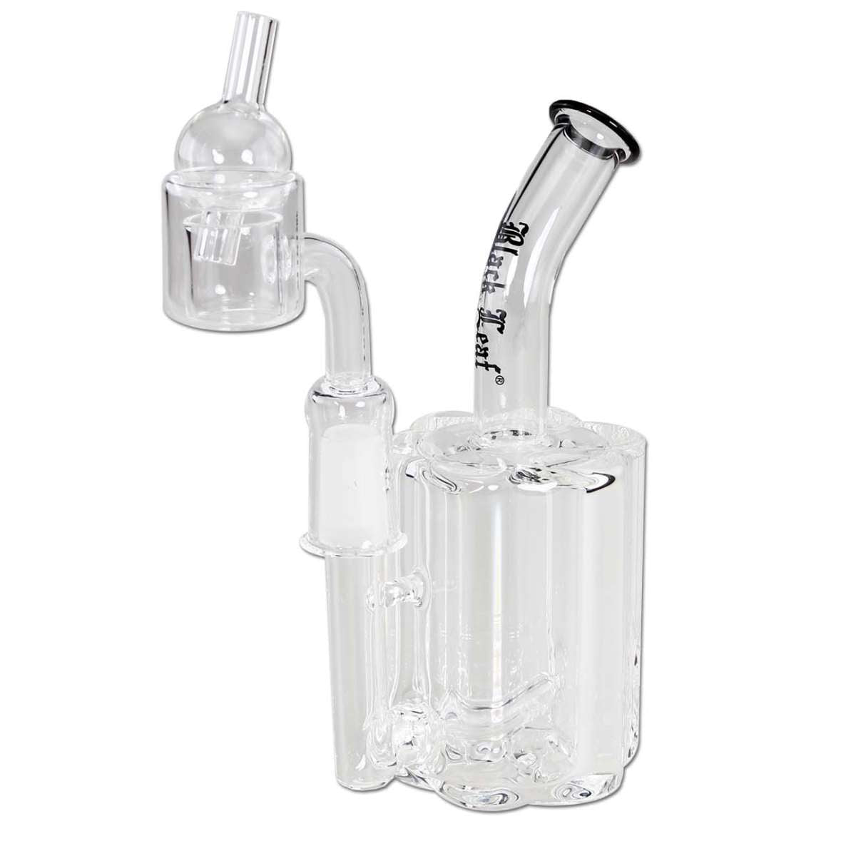 Black Leaf Revolver Cylinder Oil Bong dabbausbongi