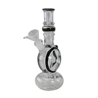 Black Leaf SCULPY Glass Bong Black mattamusta lasibongi