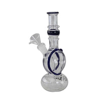 Black Leaf SCULPY Glass Bong Blue edestä kuvattuna