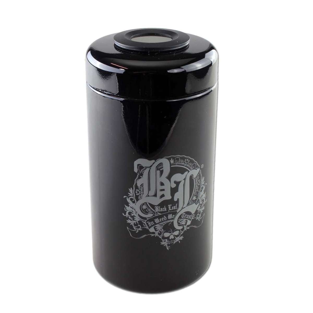 Black Leaf Violet Glass jar 500ml digitaalisella mittarilla