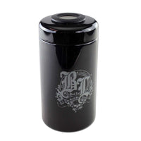 Black Leaf Violet Glass jar 500ml digitaalisella mittarilla