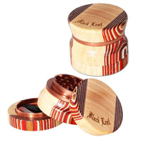 Black Leaf Wood Al. Grinder 4-osainen beige puu ja alumiini