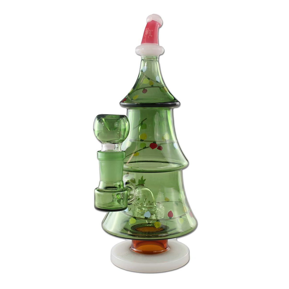 Black Leaf Glass Bong XMAS 18,8mm jouluinen lasibongi