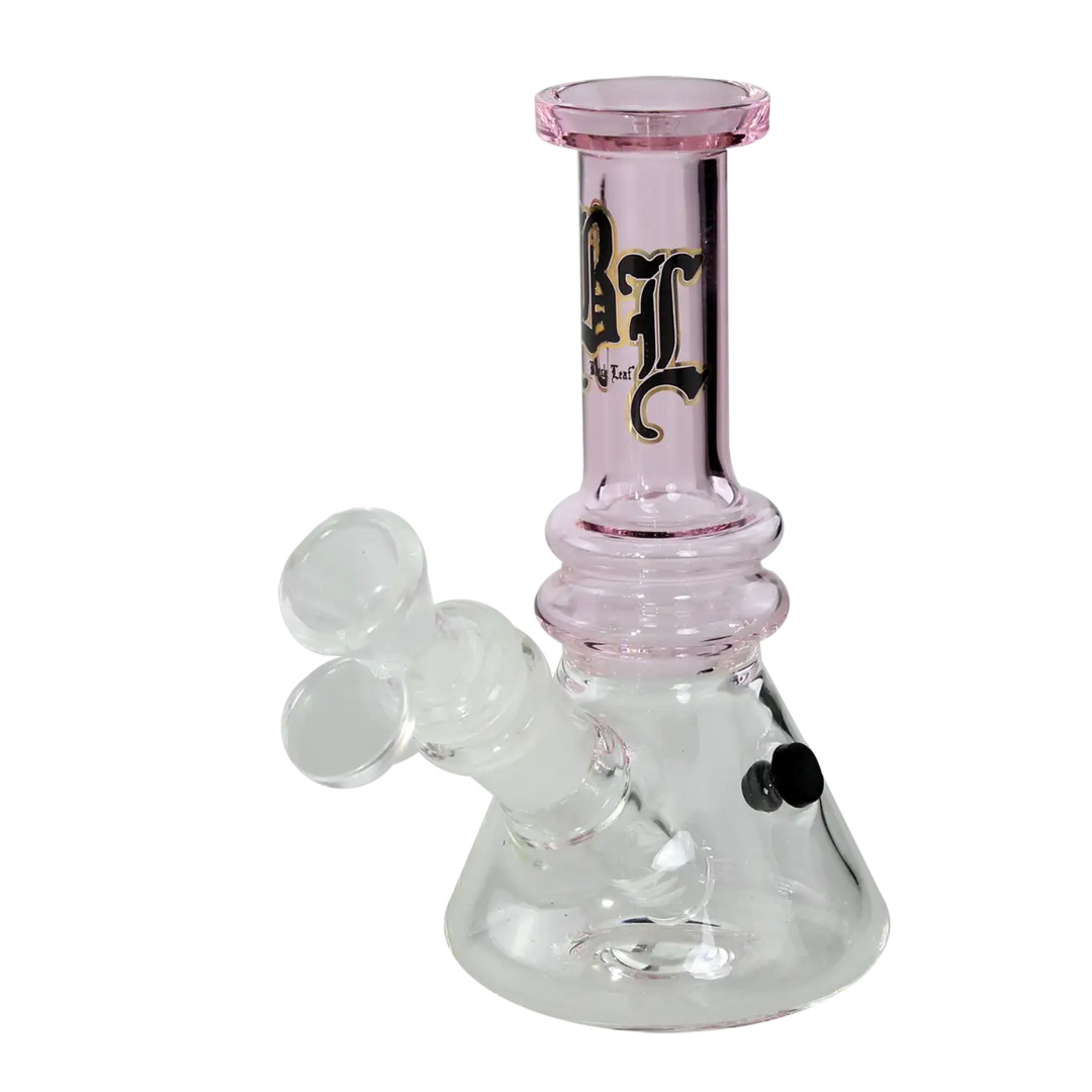 Black Leaf Mini Bubbler with Chillum Plug System lasinen mini bubbler vesipiippu 160mm - Kaninkolo verkkokauppa